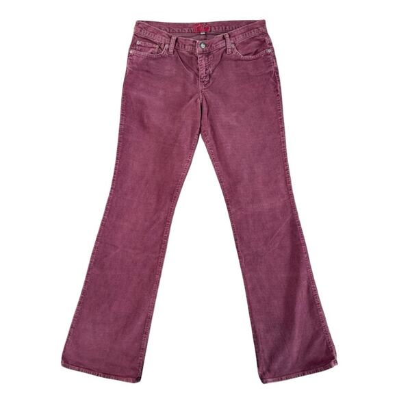 VTG Blue Cult corduroy pants Women's Sz 30 30x33 Mauve low rise bootcut Y2K USA - Picture 3 of 16